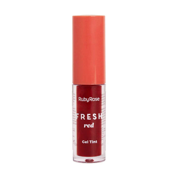 Tinta Labial Ruby Rose Gel Tint | Tono Fresh Red | Color Natural y Larga Duración