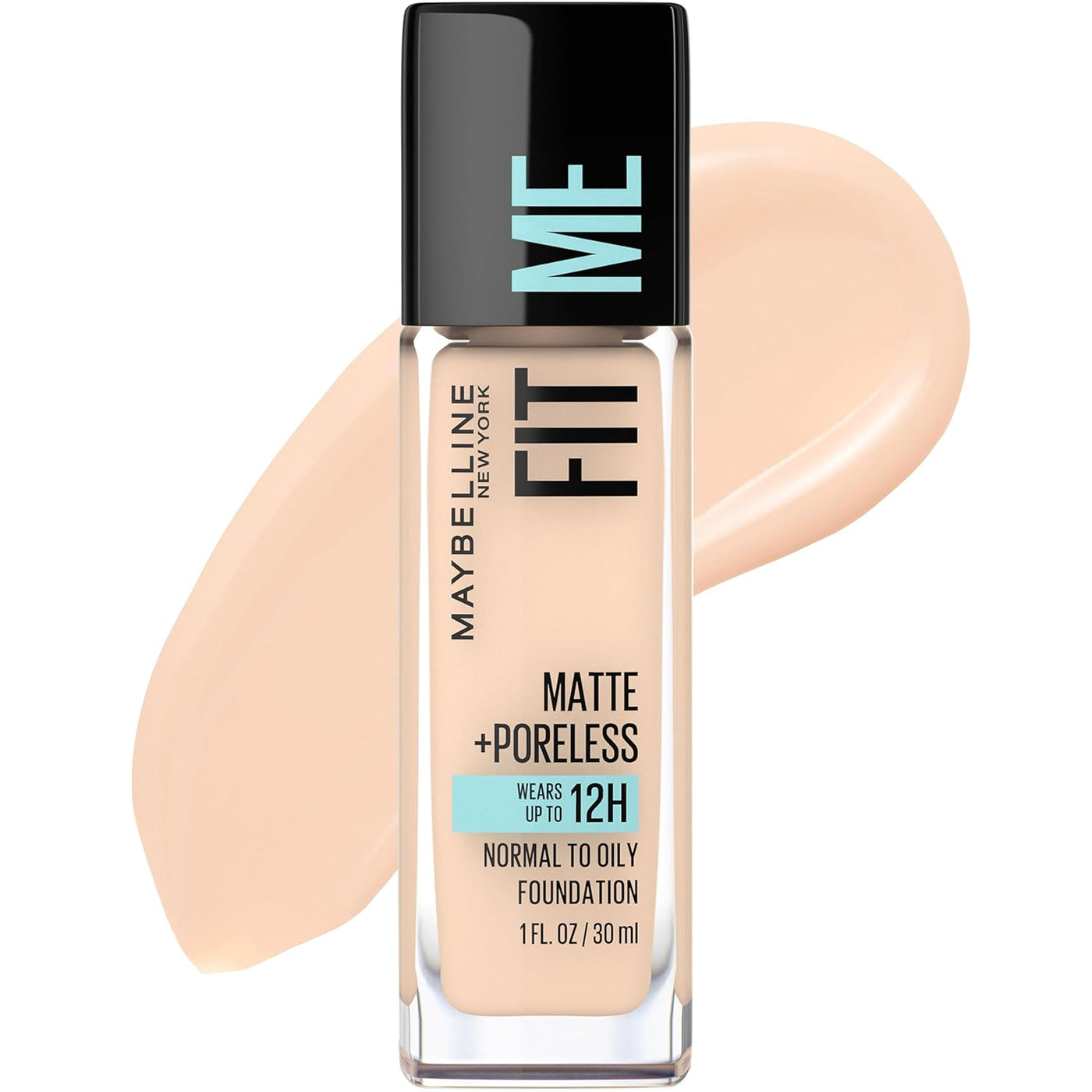 Base de Maquillaje Maybelline Fit Me Matte + Poreless | Tono 112 | Control de Grasa y Acabado Mate 1