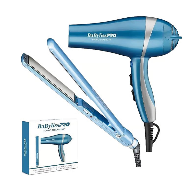 Set Secadora + Plancha Baby liss Pro-Nano titanium 1
