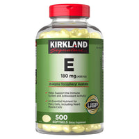 Vitamina E Kirkland Signature | 180 mg (400 UI) | 500 Cápsulas Blandas (Softgels) 1
