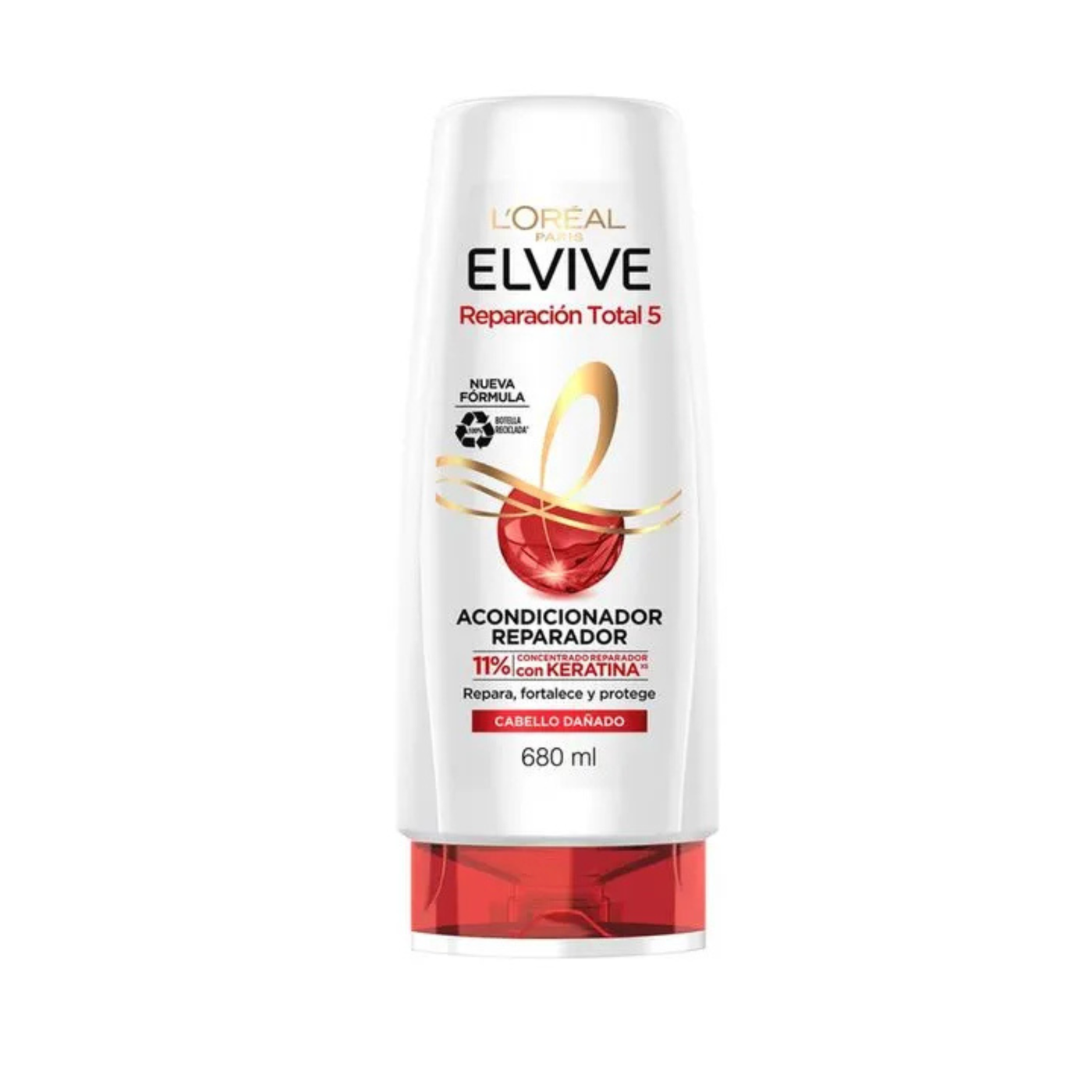Acondicionador L'Oréal Elvive Reparación Total 5 | Tratamiento para Cabello Dañado (370ml)