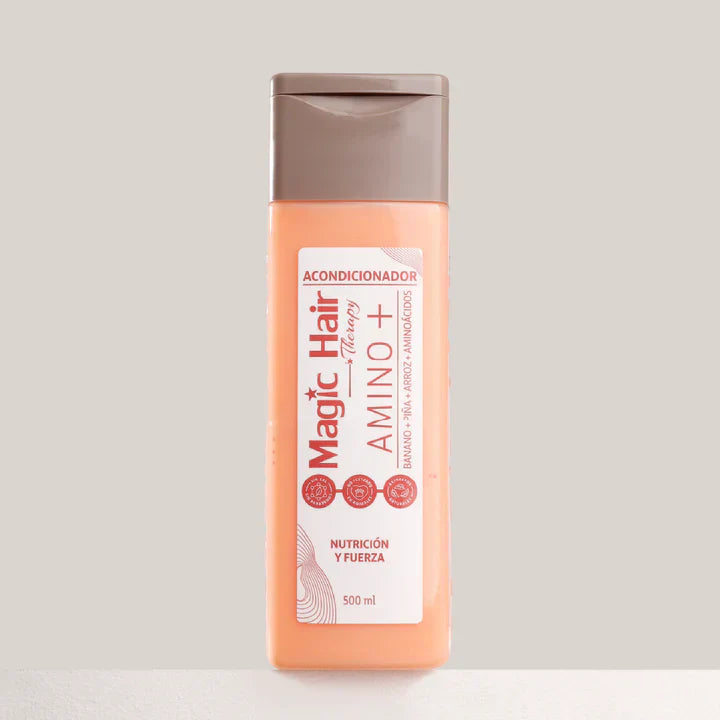 Acondicionador Magic Hair Amino + 500ml | Nutrición y Fuerza con Banano, Piña y Arroz