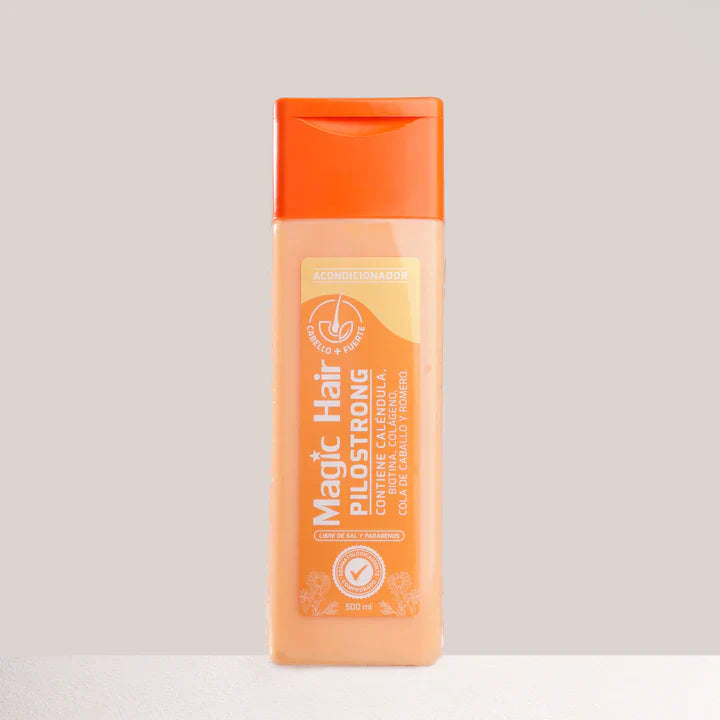 Acondicionador Magic Hair Pilostrong 500ml | Fortalecimiento Anticaída Diario con Caléndula y Biotina
