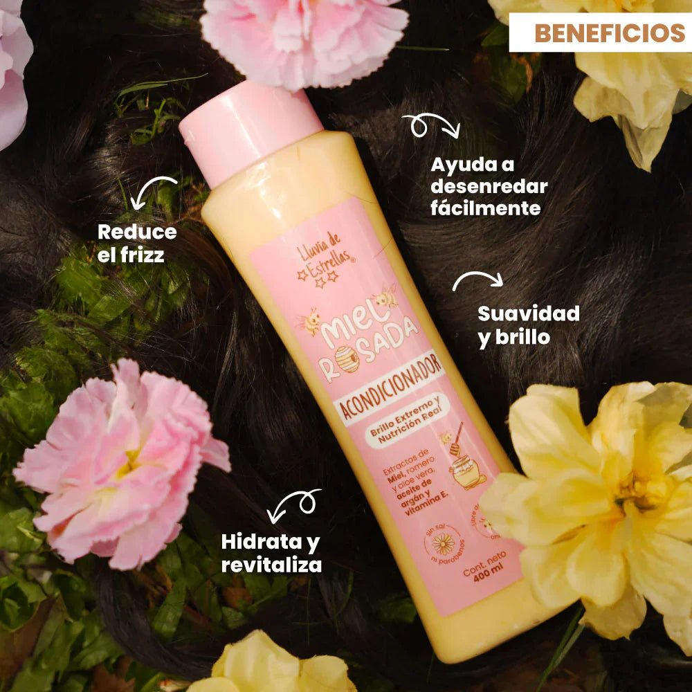 Acondicionador Miel Rosada | Lluvia de Estrellas 400 ml