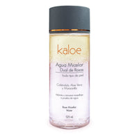 Agua Micelar Dual de Rosas Kaloe | Con Caléndula, Aloe Vera y Manzanilla | 125 mL