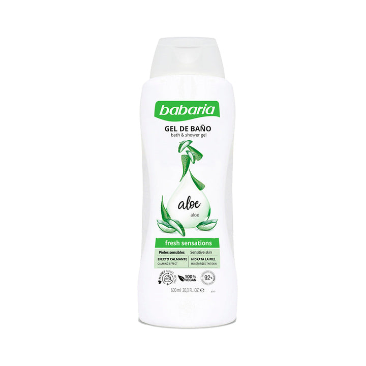 Babaria Gel de Baño Aloe Vera Fresh Sensation | Hidratación y Calma Diaria (600ml)