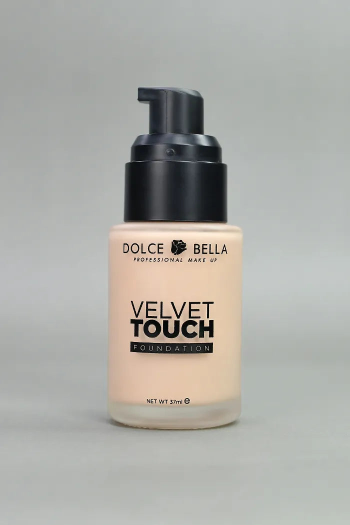 Base de Maquillaje Dolce Bella Velvet Touch | Tono 1 | Acabado Profesional y Textura Sedosa