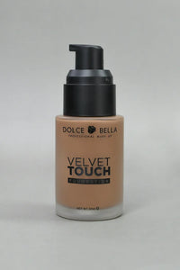 Base de Maquillaje Dolce Bella Velvet Touch | Tono 8 | Acabado Profesional y Textura Sedosa
