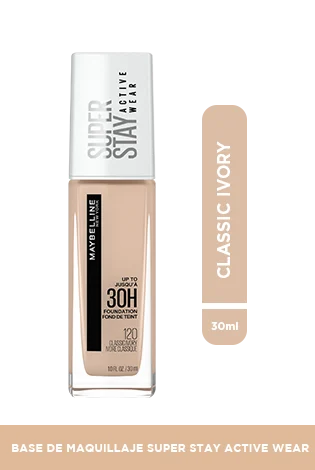 Base de Maquillaje Maybelline Super Stay Active Wear 30H | Tono 120 Classic Ivory