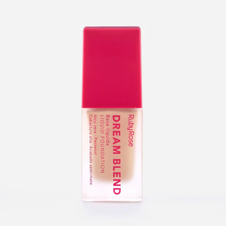 Base Líquida Ruby Rose Dream Blend F04 – Alta Cobertura y Acabado Semi-mate | 04