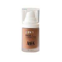 Base y Corrector 2 en 1 Ani-K | Tono 00 Anne | Maquillaje Profesional de Alta Cobertura