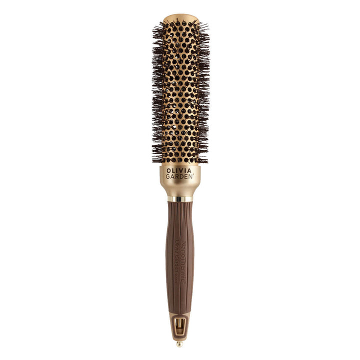Cepillo Olivia Garden NanoThermic Ceramic + Ion | 34mm para Ondas Definidas y Brillo Profesional