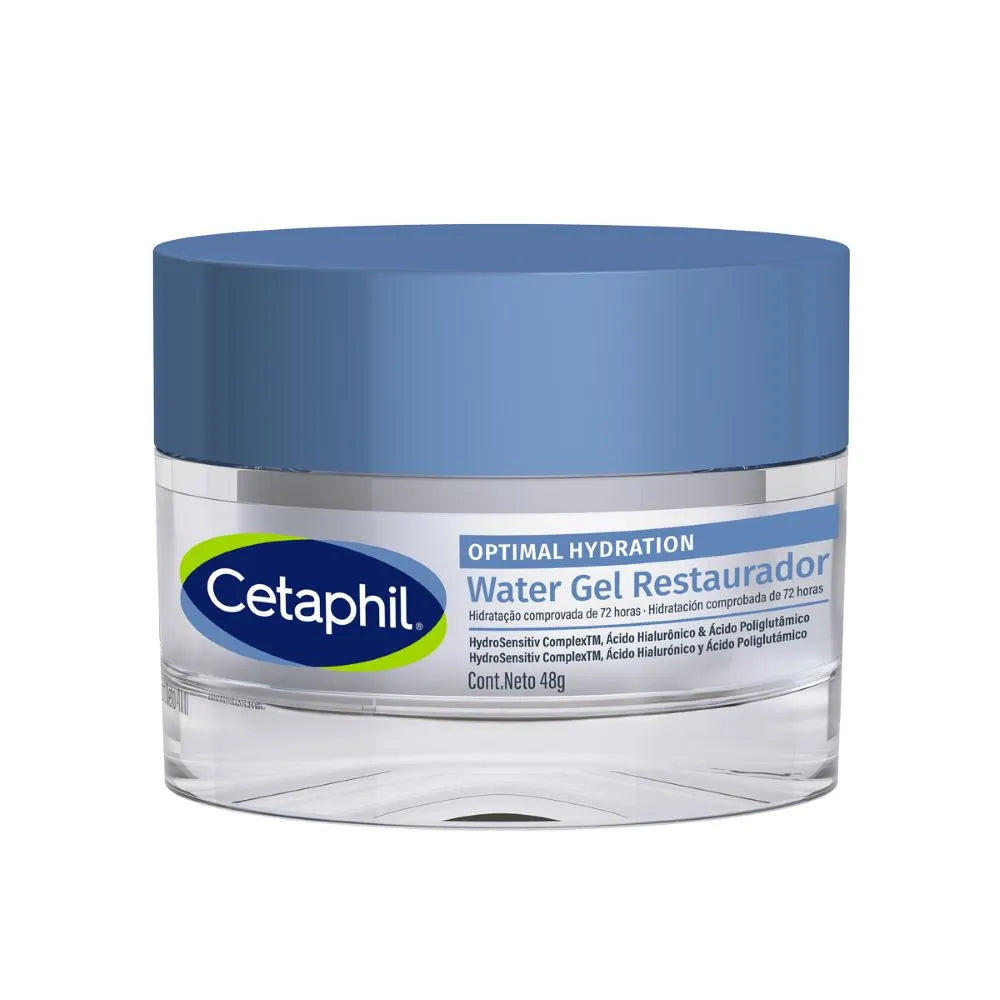 Cetaphil Optimal Hydration Skin Restoring Water Gel – Hidratación 72h con Ácido Hialurónico | 48 g