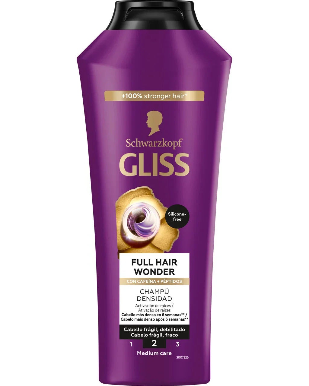 Champú Schwarzkopf Gliss Full Hair Wonder | Densidad para Cabello Frágil | 250ml