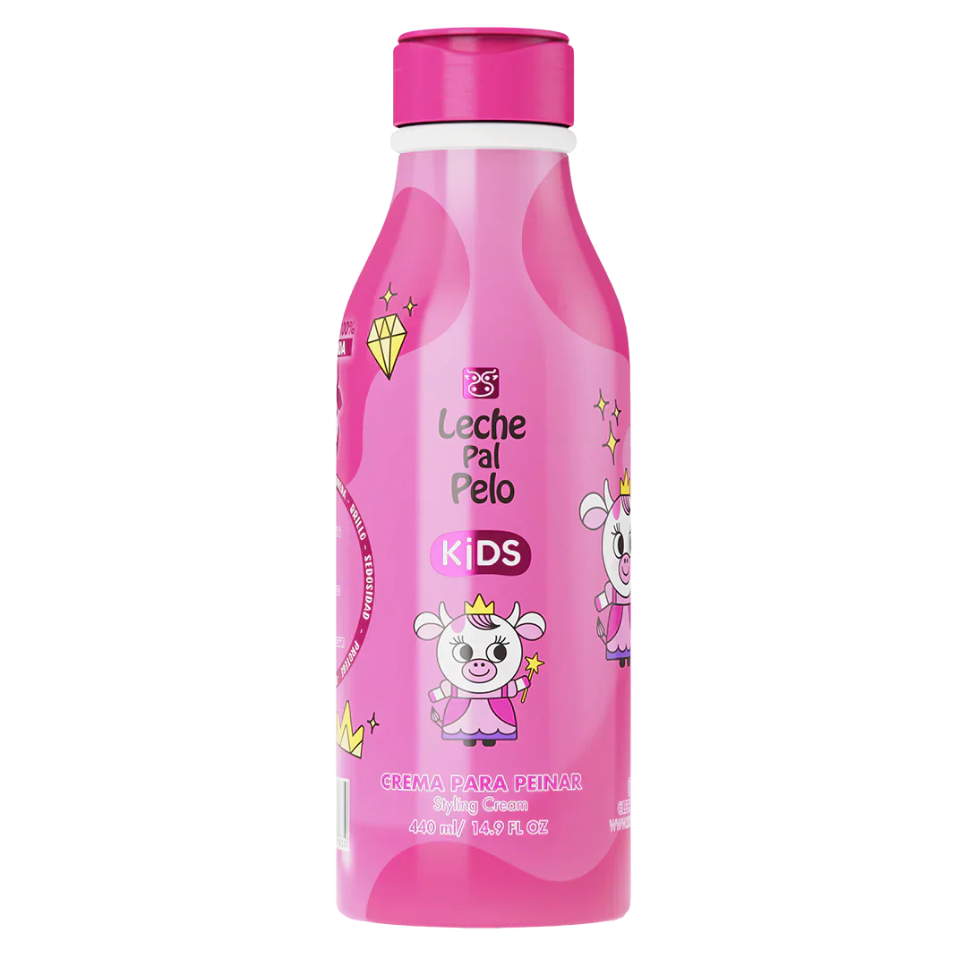 Crema para Peinar Infantil Leche Pal Pelo Kids | Estilizado y Sedosidad | 440 ml