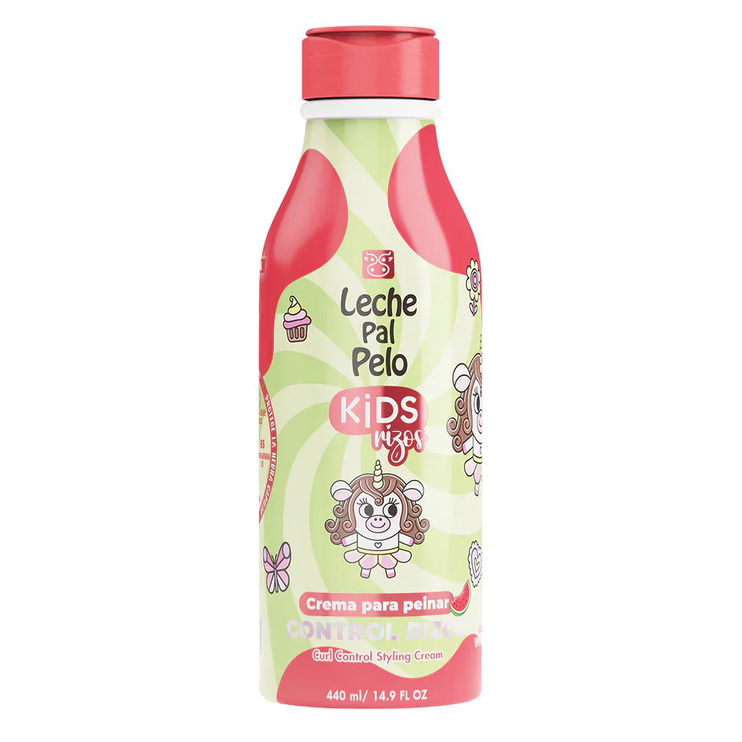 Crema para Peinar Infantil Leche Pal Pelo Kids Rizos | Control y Definición | 440 ml