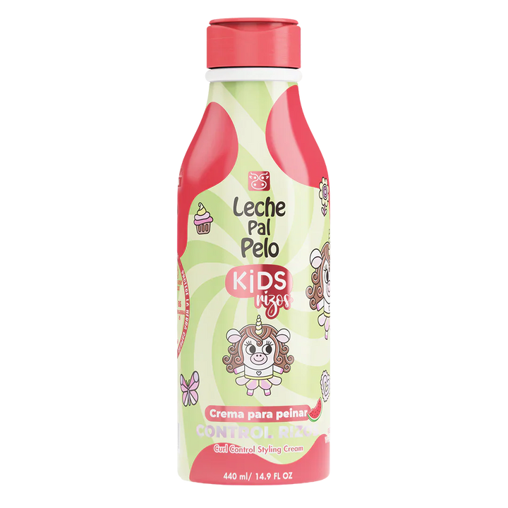 Crema para Peinar Infantil Leche Pal Pelo Kids Rizos | Control y Definición | 440 ml