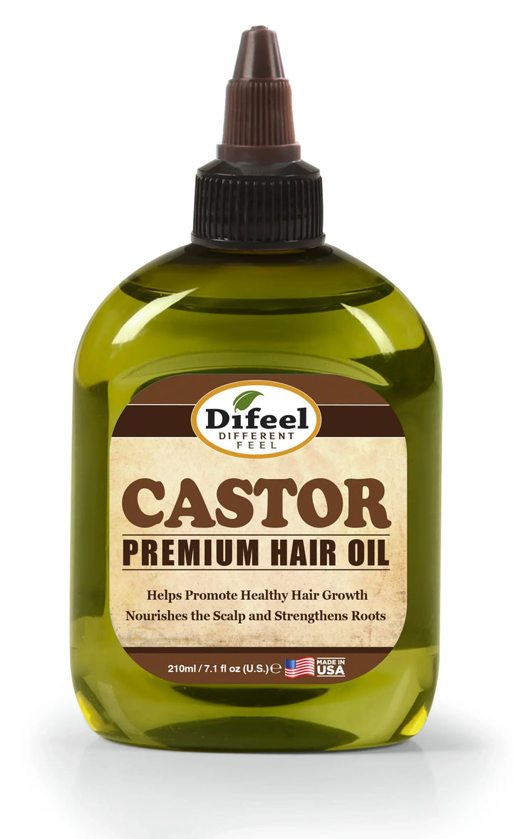 Difeel Castor Premium Hair Oil | Aceite de Ricino para el Crecimiento Capilar | Fortalece Raíces