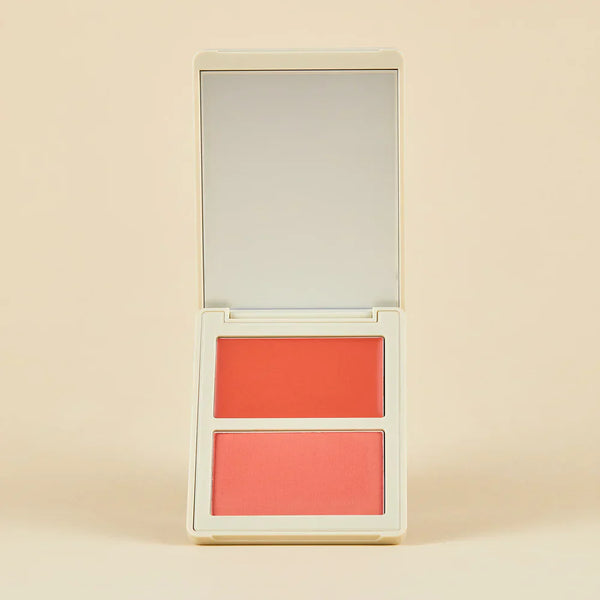Dúo de Rubores en Crema Atenea | Paleta Compacta con Espejo | ORANGE WEEKEND