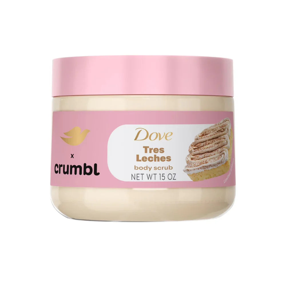 Exfoliante Corporal Dove x Crumbl Tres Leches | Edición Limitada | 15 oz