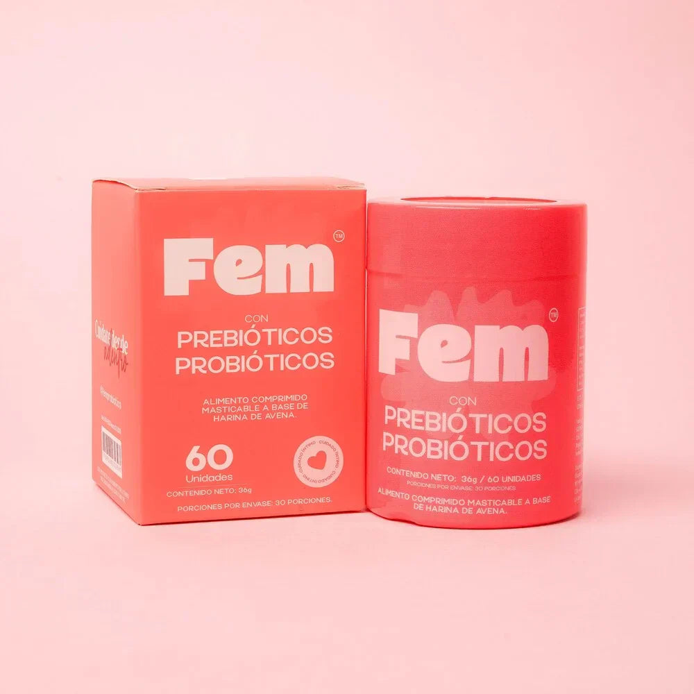 Fem Probióticos y Prebióticos | Alimento Comprimido para Bienestar Femenino