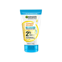 Garnier SkinActive Express Aclara Anti-Imperfecciones | Limpiador Microexfoliante Suave (150ml)
