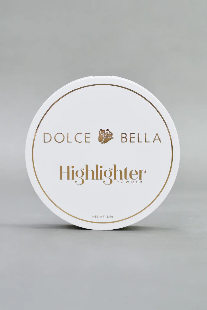 Iluminador en Polvo Dolce Bella | Tono Velvet Glow | Brillo Radiante y Acabado Profesional
