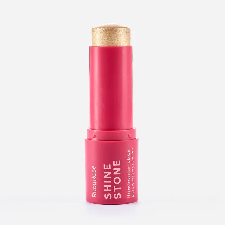 Iluminador en Stick Shine Stone Ruby Rose | Tono Pearly Glam | Glow Radiante y Sofisticado