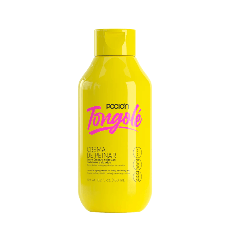 La Poción Crema de Peinar Tongolé | Leave-On para Cabellos Ondulados y Rizados 450ml