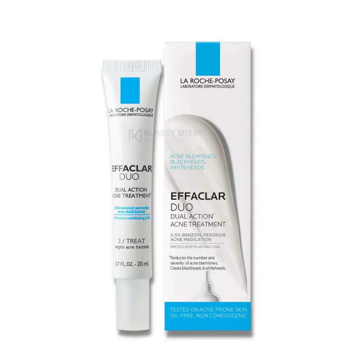 La Roche-Posay Effaclar Duo Dual Action – Tratamiento Intensivo para Acné, Puntos Negros y Espinillas | 20ml