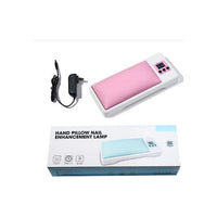 Lámpara UV/LED con Apoyamanos 2 en 1 para Uñas | Cojín Ergonómico y Cabina de Curado Profesional
