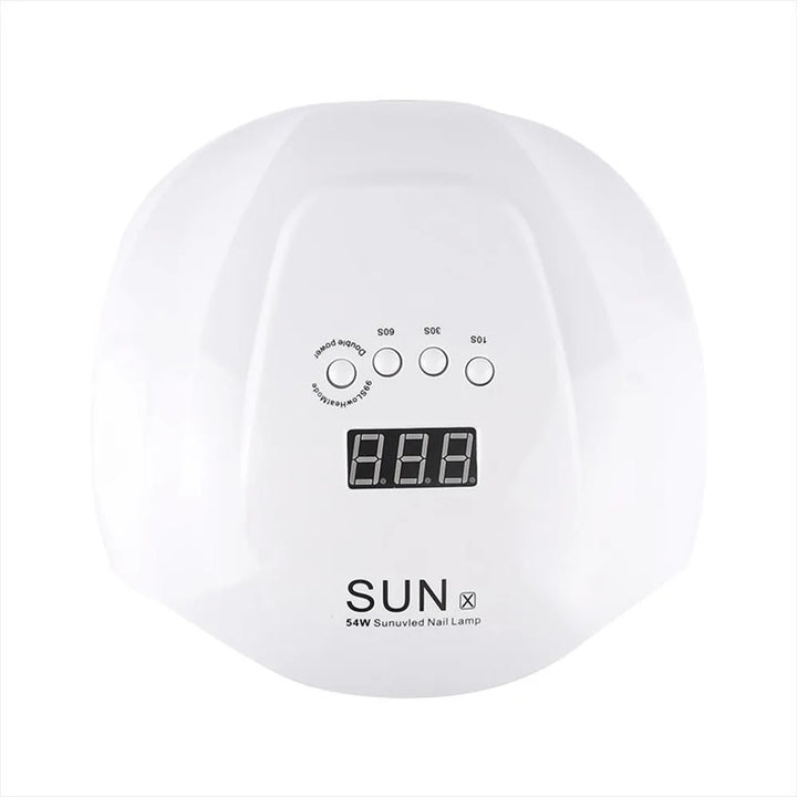 Lámpara UV/LED Profesional SUN X 54W | Cabina de Secado de Uñas con Temporizador y Pantalla Digital