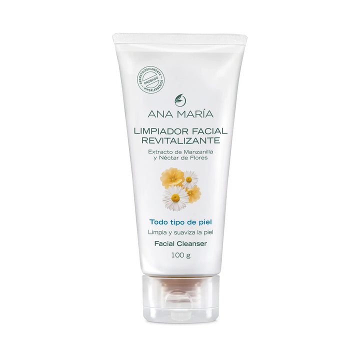 Limpiador Facial Revitalizante Ana María | Extracto de Manzanilla y Néctar de Flores | 100 g