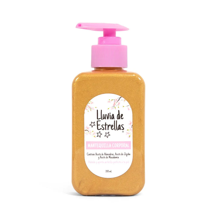 Mantequilla Corporal con Destellos Oro | Lluvia de Estrellas 200 ml