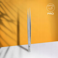 Pinza Profesional Staleks Pro Expert 10 Tipo 5 | Punta Fina para Extensión de Pestañas