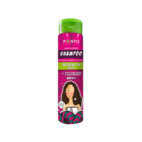 Ponto Brasileiro Shampoo Recupera tus Rizos – Limpieza Micelar e Hidratante con Aloe Vera | 300ml