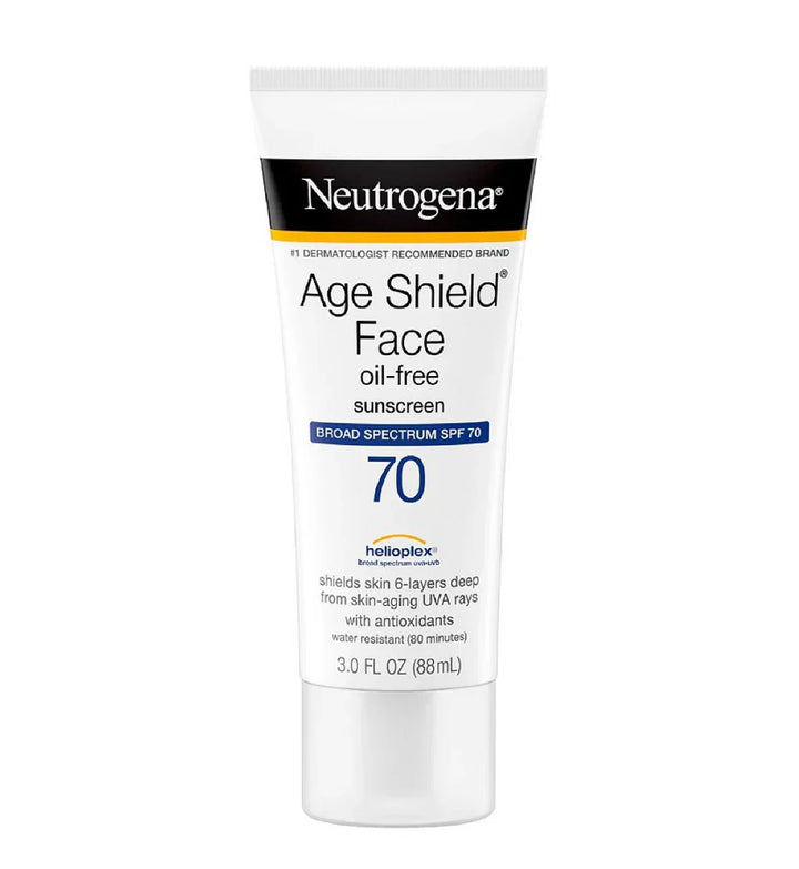 Protector Solar Facial Neutrogena Age Shield SPF 70 | Antiedad y Antioxidante | 88ml