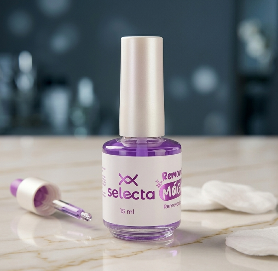 Removedor Mágico de Esmalte Selecta | Fórmula de Acción Rápida | 15 ml