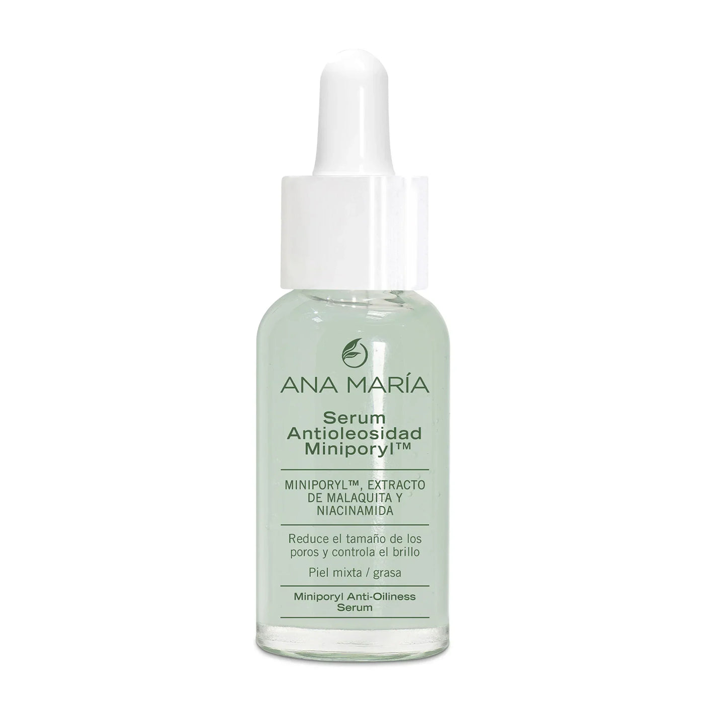 Serum Antioleosidad Ana María con Miniporyl™ | Extracto de Malaquita y Niacinamida | Para Piel Mixta y Grasa