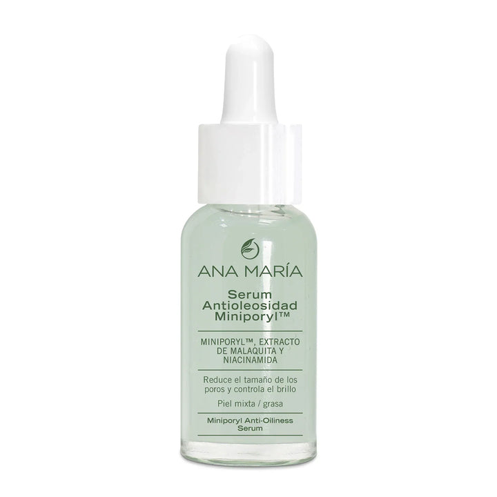 Serum Antioleosidad Ana María con Miniporyl™ | Extracto de Malaquita y Niacinamida | Para Piel Mixta y Grasa