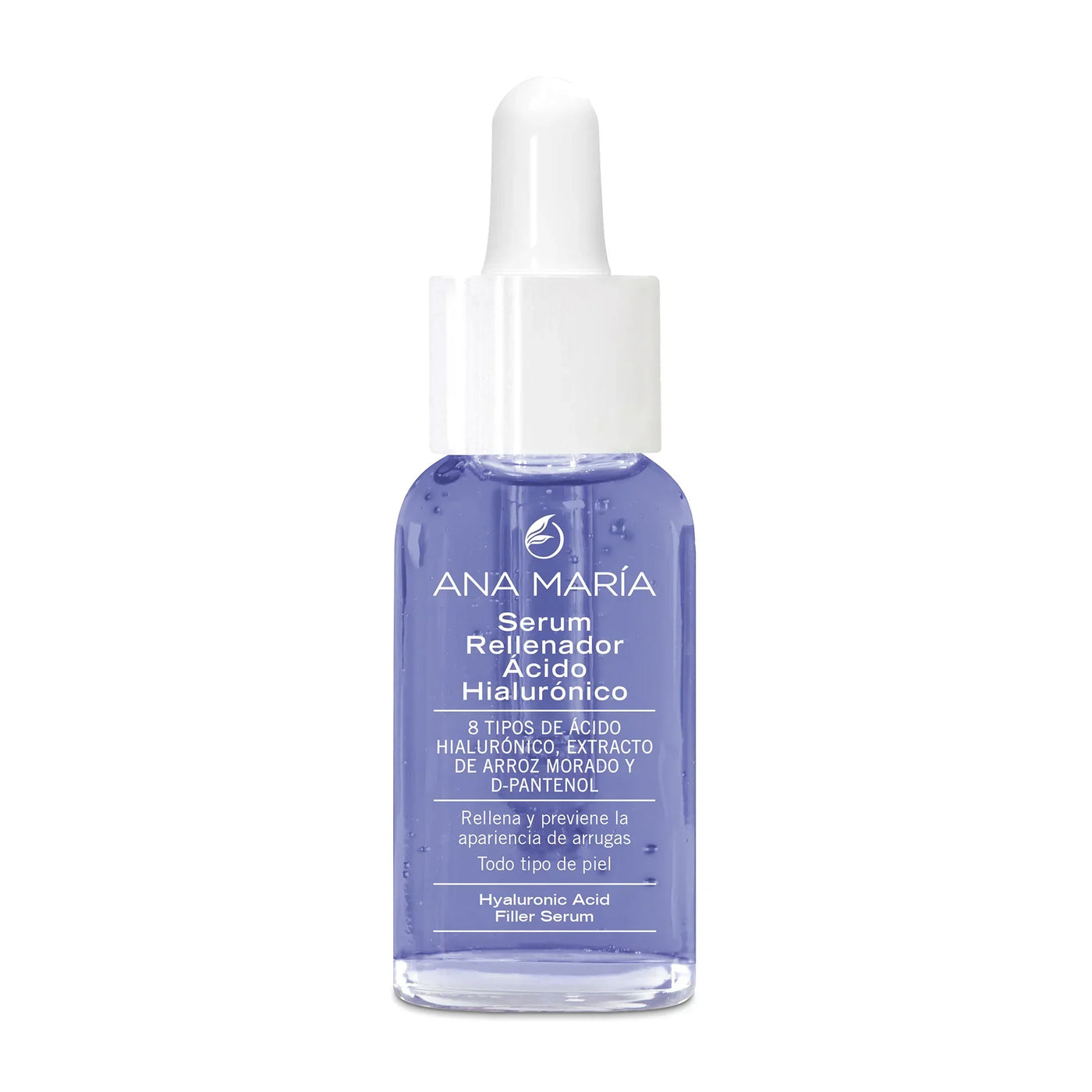 Serum Rellenador Ácido Hialurónico Ana María | 8 Tipos de Ácido Hialurónico, Arroz Morado y D-Pantenol