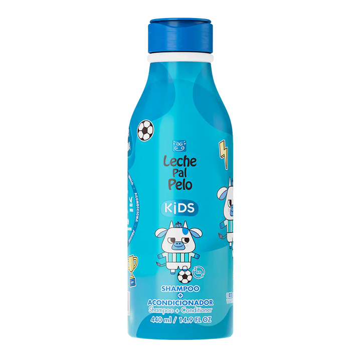 Shampoo + Acondicionador 2 en 1 Leche Pal Pelo Kids | Cuidado Capilar para Niños | 440 ml