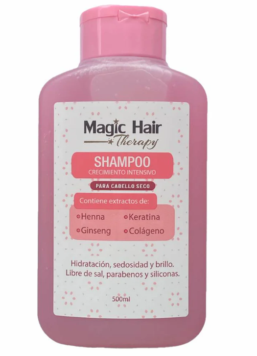 Shampoo Crecimiento Intensivo Keratina - Henna | Magic Hair 500 ml