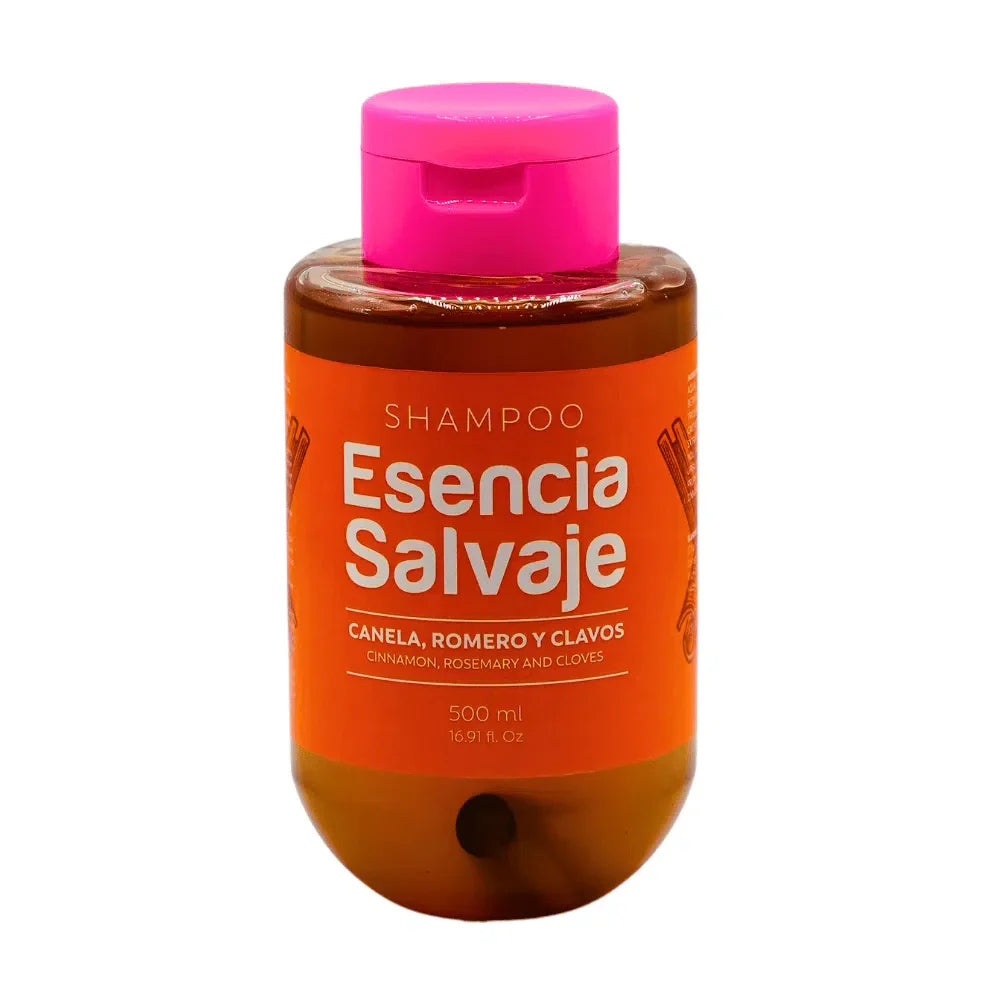 Shampoo de Canela, Romero y Clavos - Esencia Salvaje | 500 ml