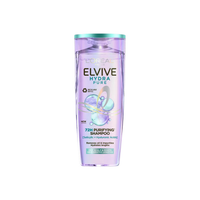 Shampoo L'Oréal Elvive Hydra Pure | Purificante con Ácido Salicílico y Hialurónico | 370ml