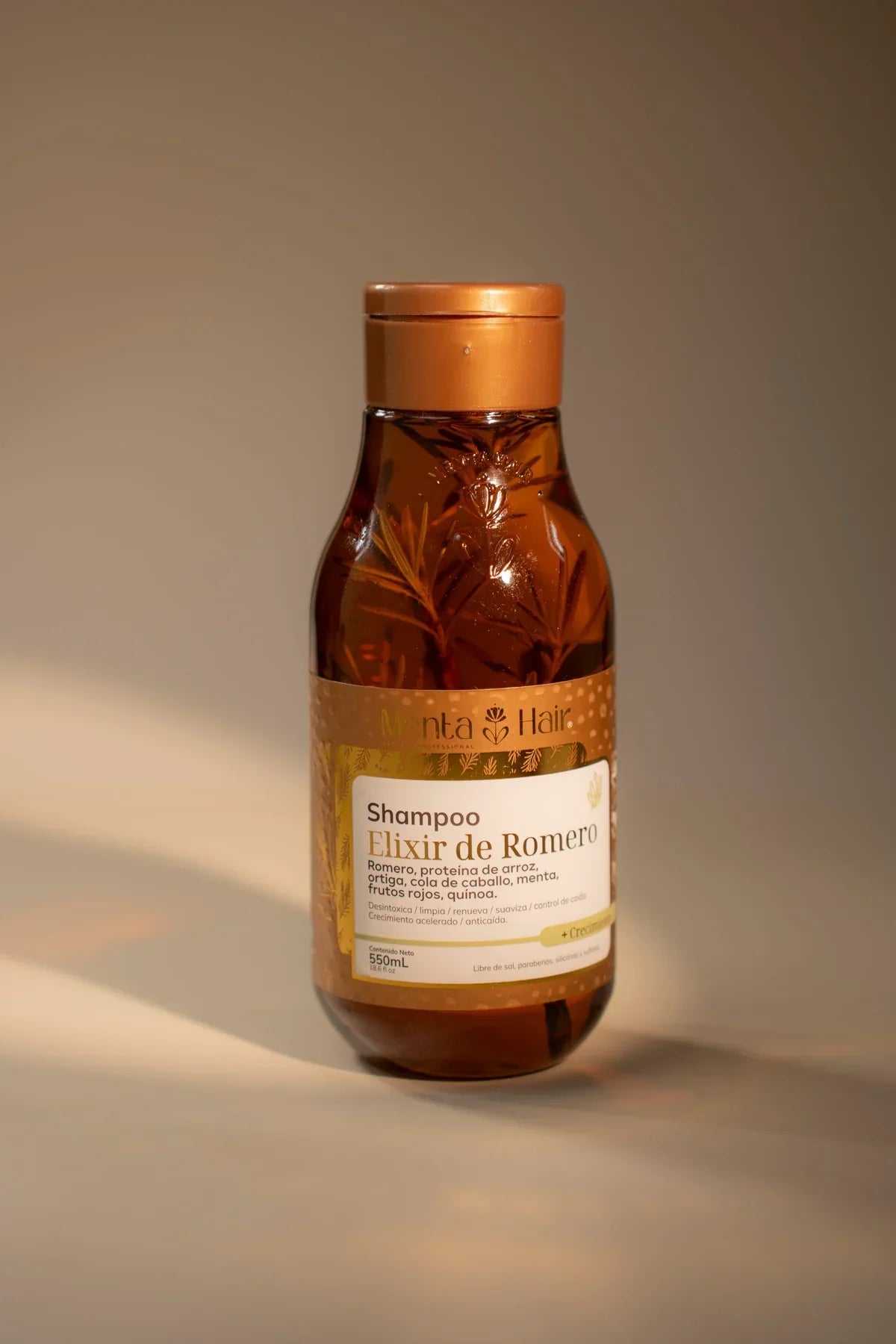 Shampoo Menta Hair Elixir de Romero | Crecimiento Acelerado y Anticaída | 550ml