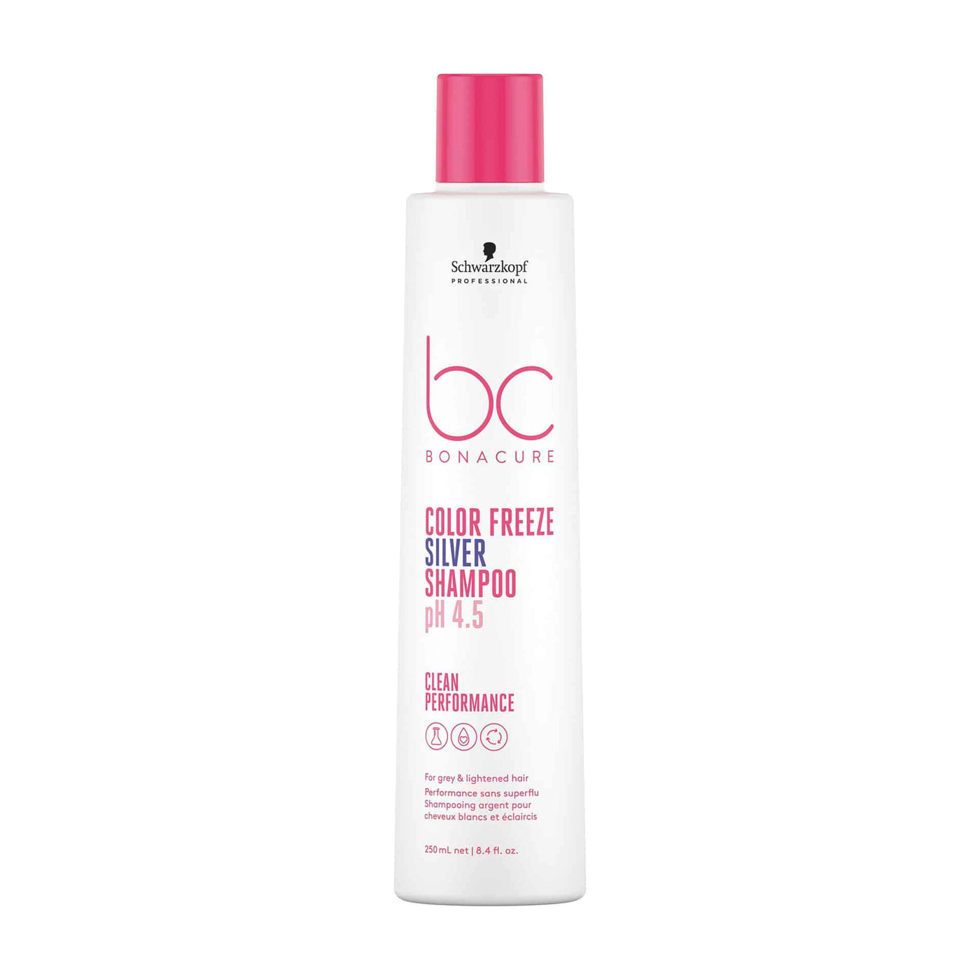 Shampoo Schwarzkopf BC Bonacure Color Freeze Silver (250ml) | Matizante Profesional para Cabello Rubio y Gris
