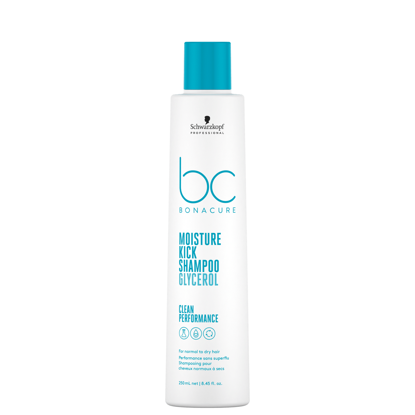 Shampoo Schwarzkopf BC Bonacure Moisture Kick (250ml) | Hidratación Intensa para Cabello Normal a Seco