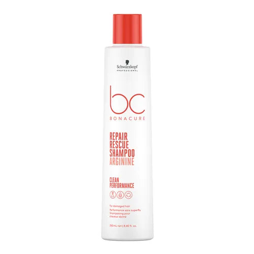 Shampoo Schwarzkopf BC Bonacure Repair Rescue con Arginina (250ml) | Reparación Intensa para Cabello Dañado