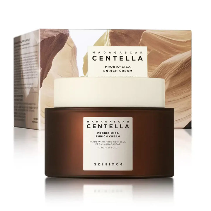 Skin1004 Madagascar Centella Probio-Cica Enrich Cream | Crema Reparadora y Calmante (50ml)